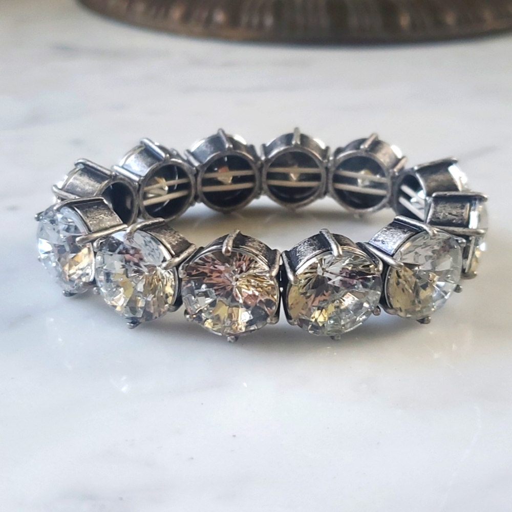 Jcrew Large Rhinestone Statement Bracelet - Picture 3 of 6